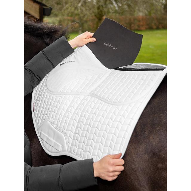 Zadeldek LeMieux Prosorb Plain 2 Pocket Close Contact Wit