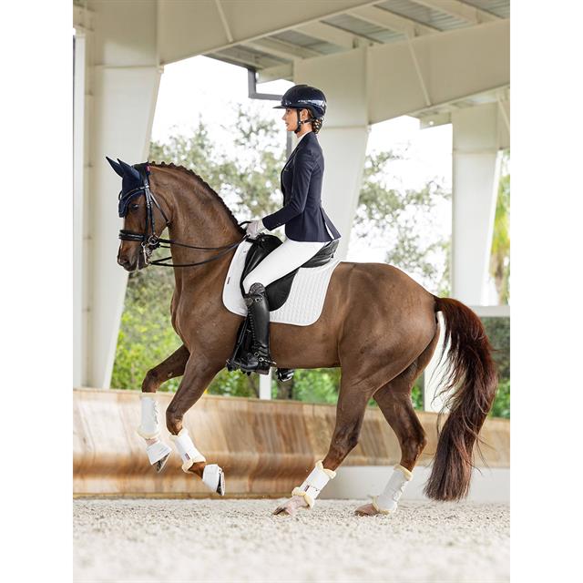 Zadeldek LeMieux Prosorb Plain 2 Pocket Dressuur Wit