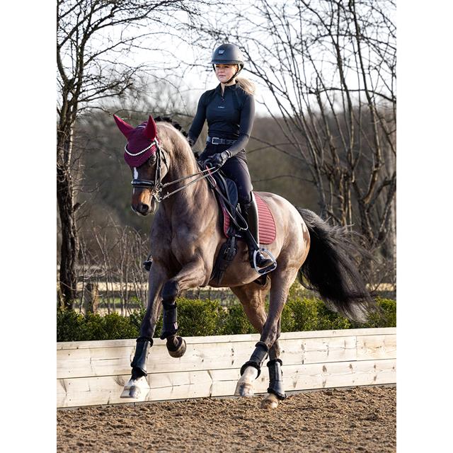 Zadeldek LeMieux Soft Shell Anti Slip Dressage Donkerrood