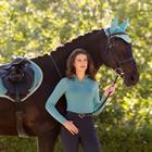 Zadeldek LeMieux Suède Close Contact Square Turquoise