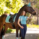 Zadeldek LeMieux Suède Dressage Square Turquoise