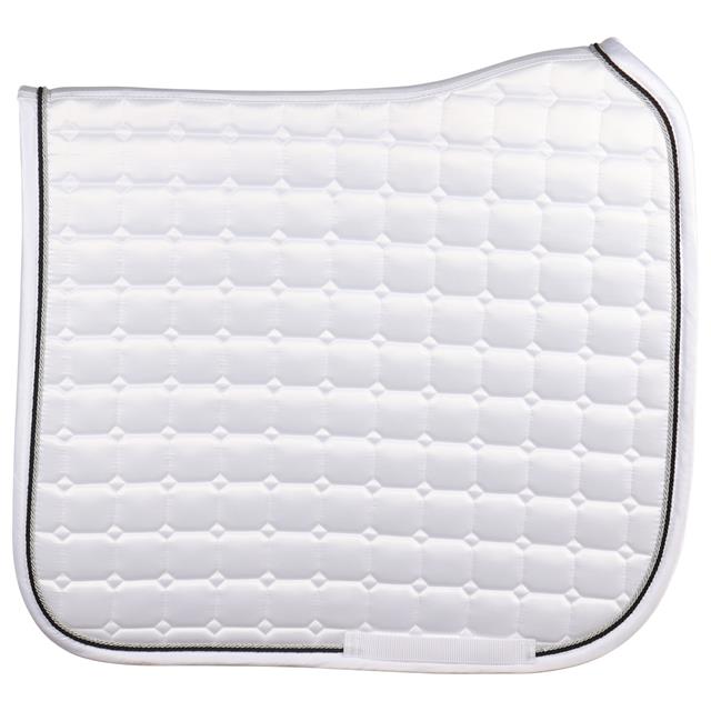 Zadeldek QHP Glitz Wit-zwart