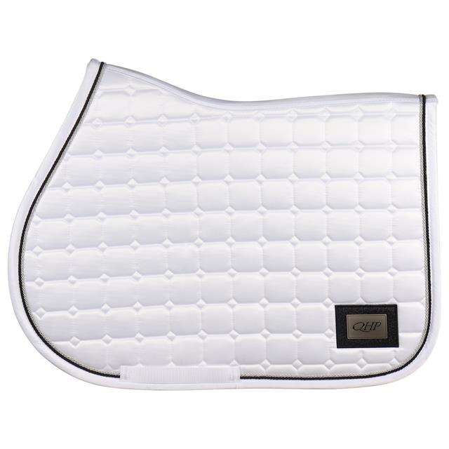Zadeldek QHP Glitz Wit-zwart