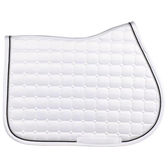 Zadeldek QHP Glitz Wit-zwart