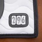 Zadeldek QHP Nummer Dressuur Wit-zwart