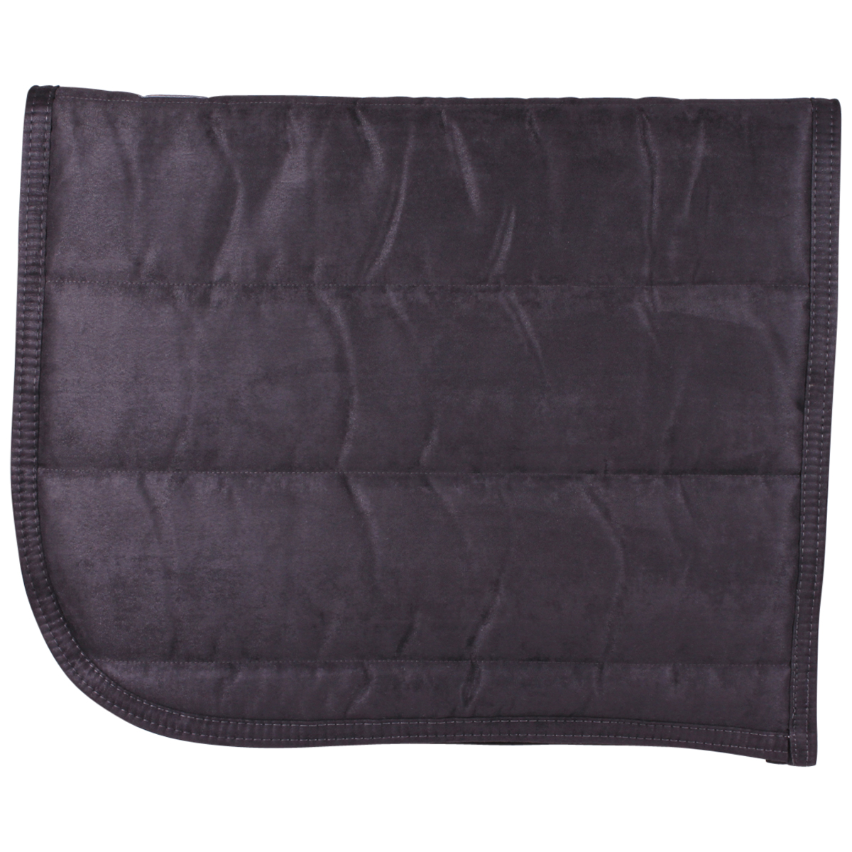 Zadeldek Qhp Pufferpad Donkergrijs, MIDDEL in donkergrijs