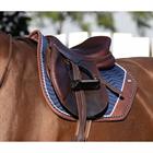 Zadeldek QHP Shiva Donkerbruin-blauw