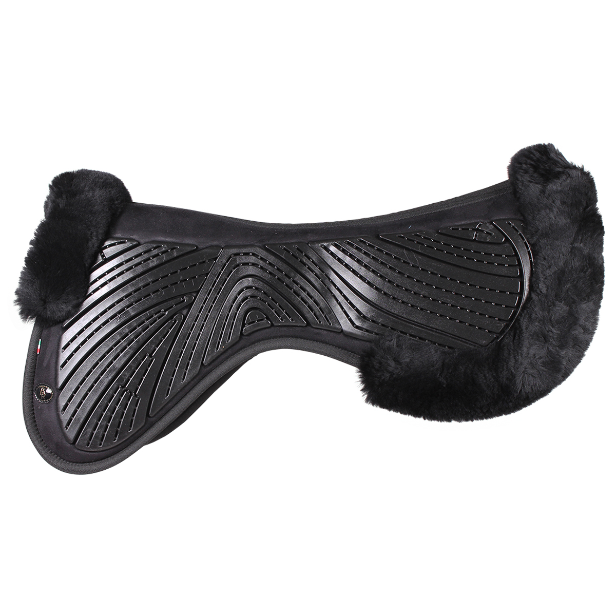Zadelonderlegger Br Memory Foam & Gel Zwart, Paard in zwart