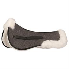 Zadelonderlegger Harry's Horse Riser Pad Faux Fur Zwart-beige