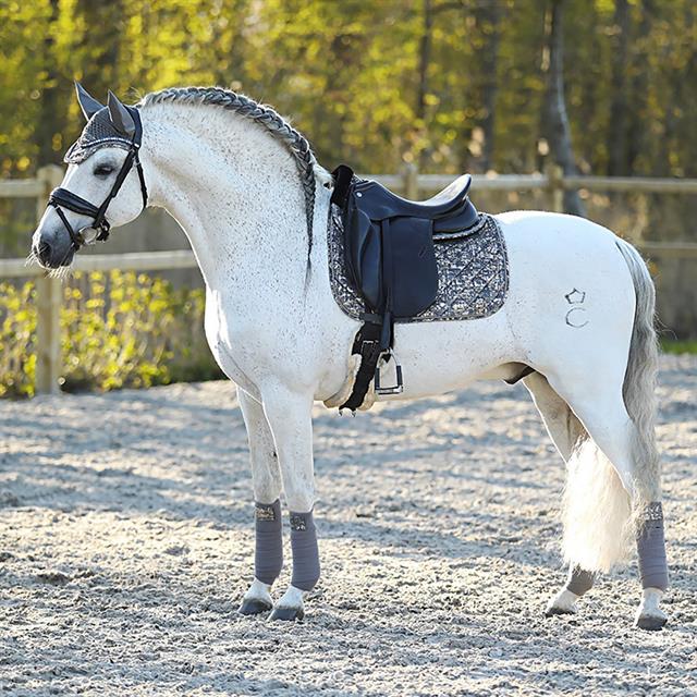 Zadelonderlegger Horsegear HGVelvet Dapple Grijs