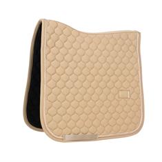 Zadelpad Kentucky Onion Quilt Rubber Logo Dressuur Beige