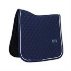 Zadelpad Kentucky Onion Quilt Rubber Logo Dressuur Donkerblauw