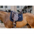 Zadelpad Kentucky Onion Quilt Rubber Logo Dressuur Donkerblauw