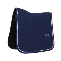 Zadelpad Kentucky Onion Quilt Rubber Logo Dressuur Donkerblauw