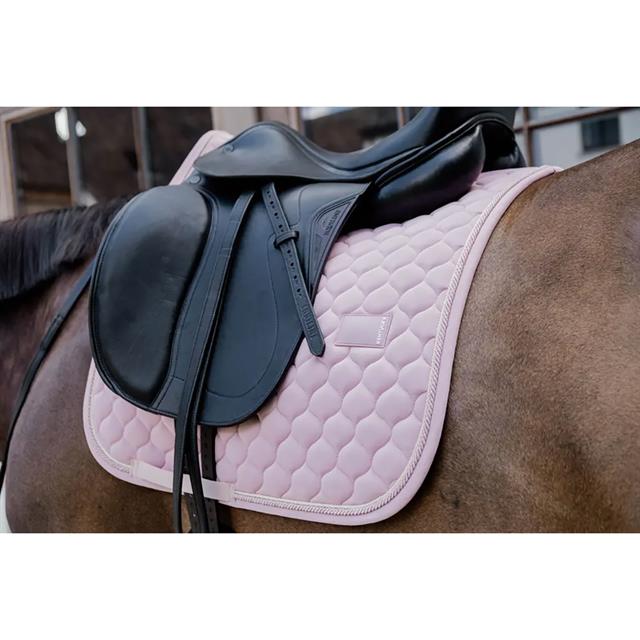 Zadelpad Kentucky Onion Quilt Rubber Logo Dressuur Lichtroze