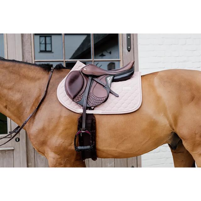 Zadelpad Kentucky Onion Quilt Rubber Logo Dressuur Middenroze