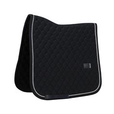 Zadelpad Kentucky Onion Quilt Rubber Logo Dressuur Zwart
