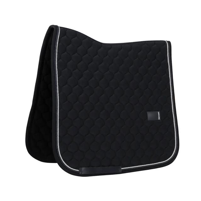 Zadelpad Kentucky Onion Quilt Rubber Logo Dressuur Zwart