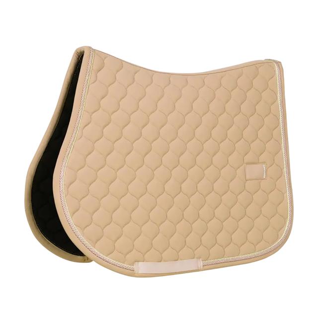 Zadelpad Kentucky Onion Quilt Rubber Logo Springen Beige