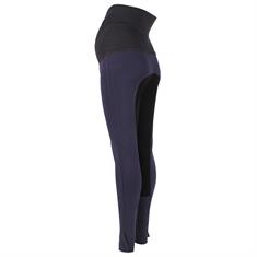 Zwangerschapsrijbroek Basic Leer Blauw-zwart