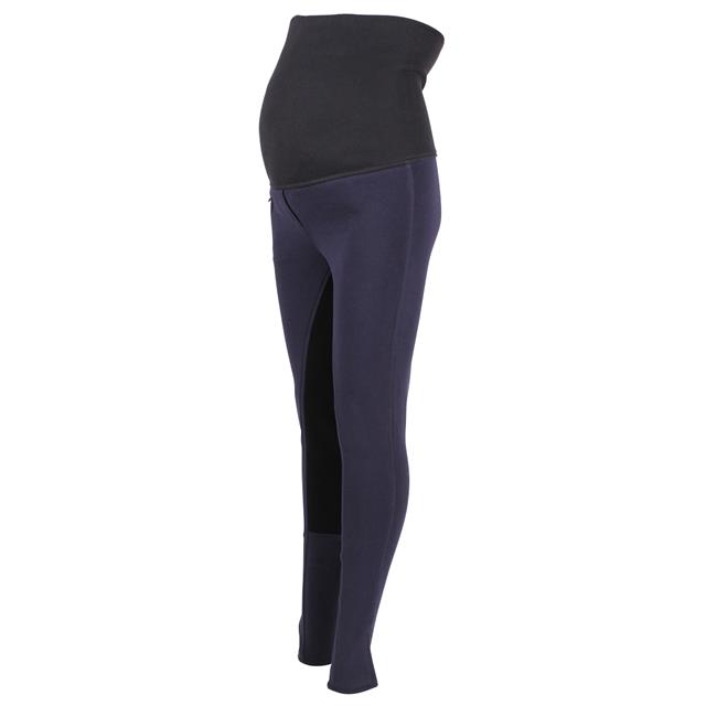 Zwangerschapsrijbroek Basic Leer Blauw-zwart