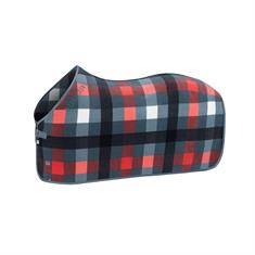 Zweetdeken Eskadron Classic Sports Fleece Check Blauw-roze