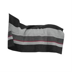 Zweetdeken Kentucky Heavy Fleece Square Stripes Zwart-grijs