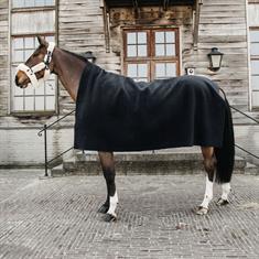 Zweetdeken Kentucky Heavy Fleece Square Zwart