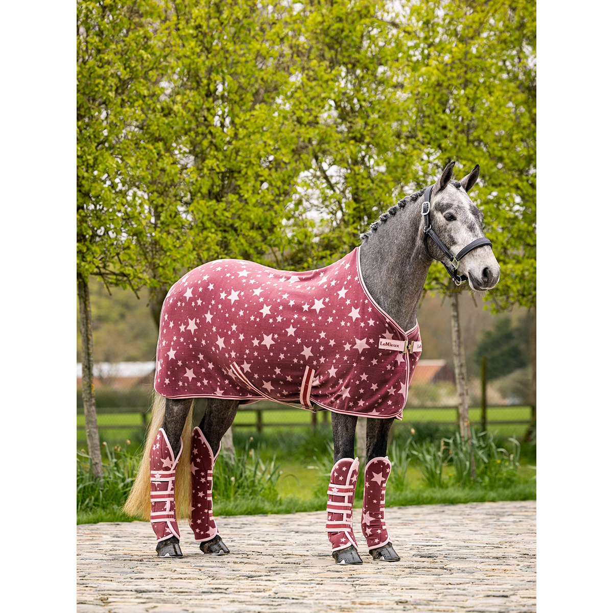 Zweetdeken Lemieux Pony Donkerroze, 110/160 CM in donkerroze