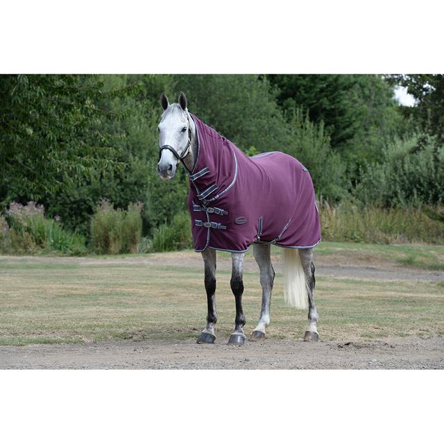 Zweetdeken WeatherBeeta Fleece Cooler Combo Neck Donkerrood